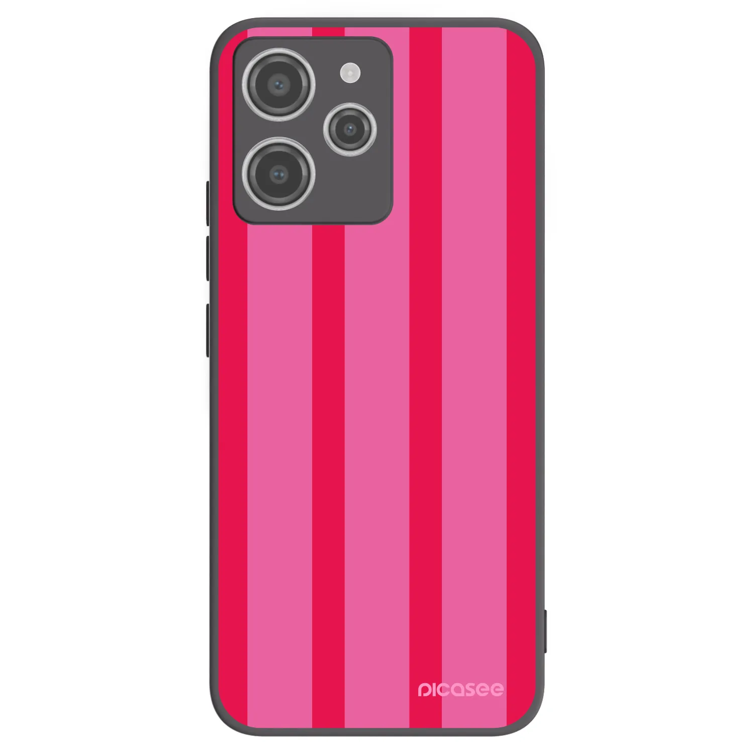 Picasee Μαύρη θήκη σιλικόνης για Xiaomi Redmi 12 4G - Hot tropic