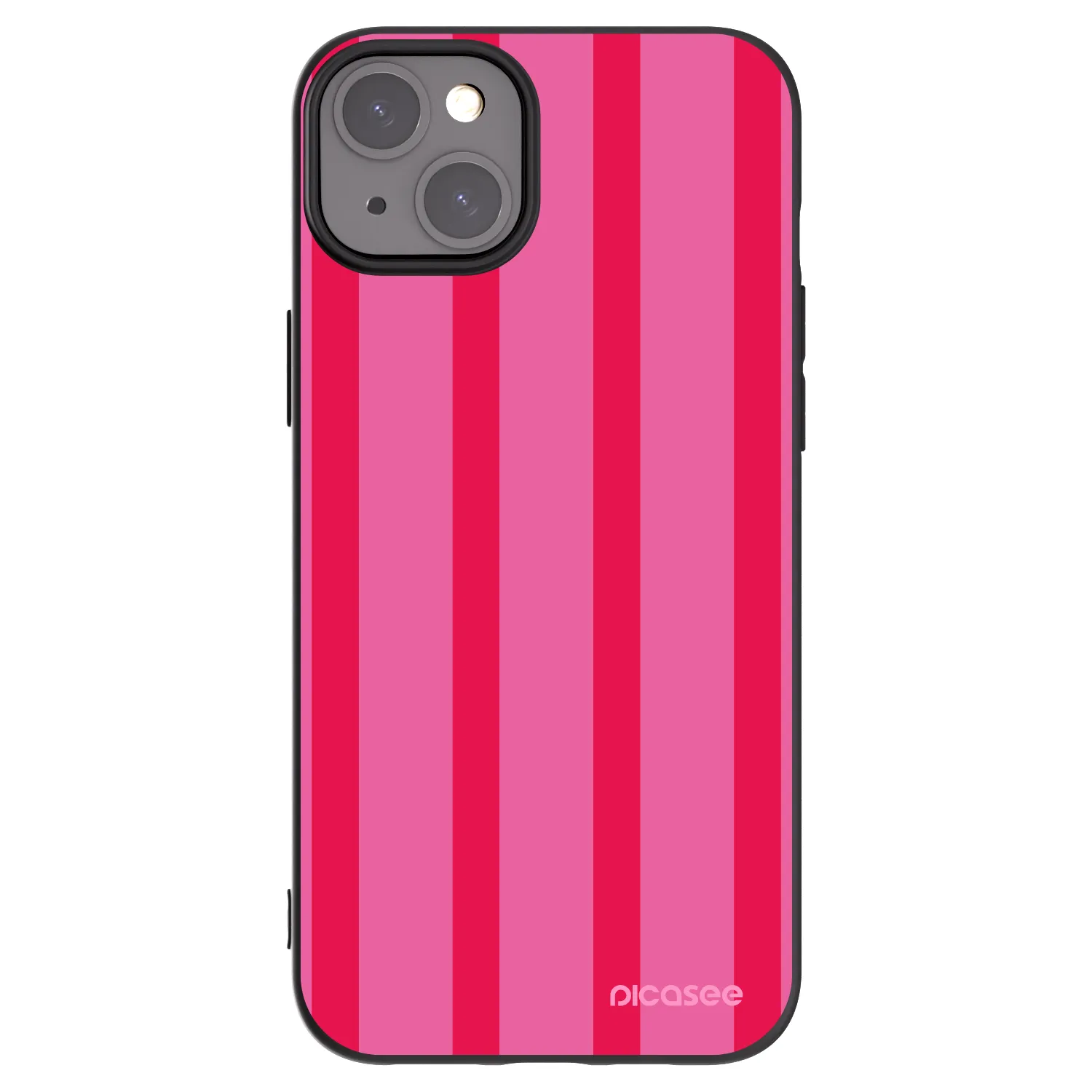 Picasee Μαύρη θήκη σιλικόνης για Apple iPhone 15 Plus - Hot tropic