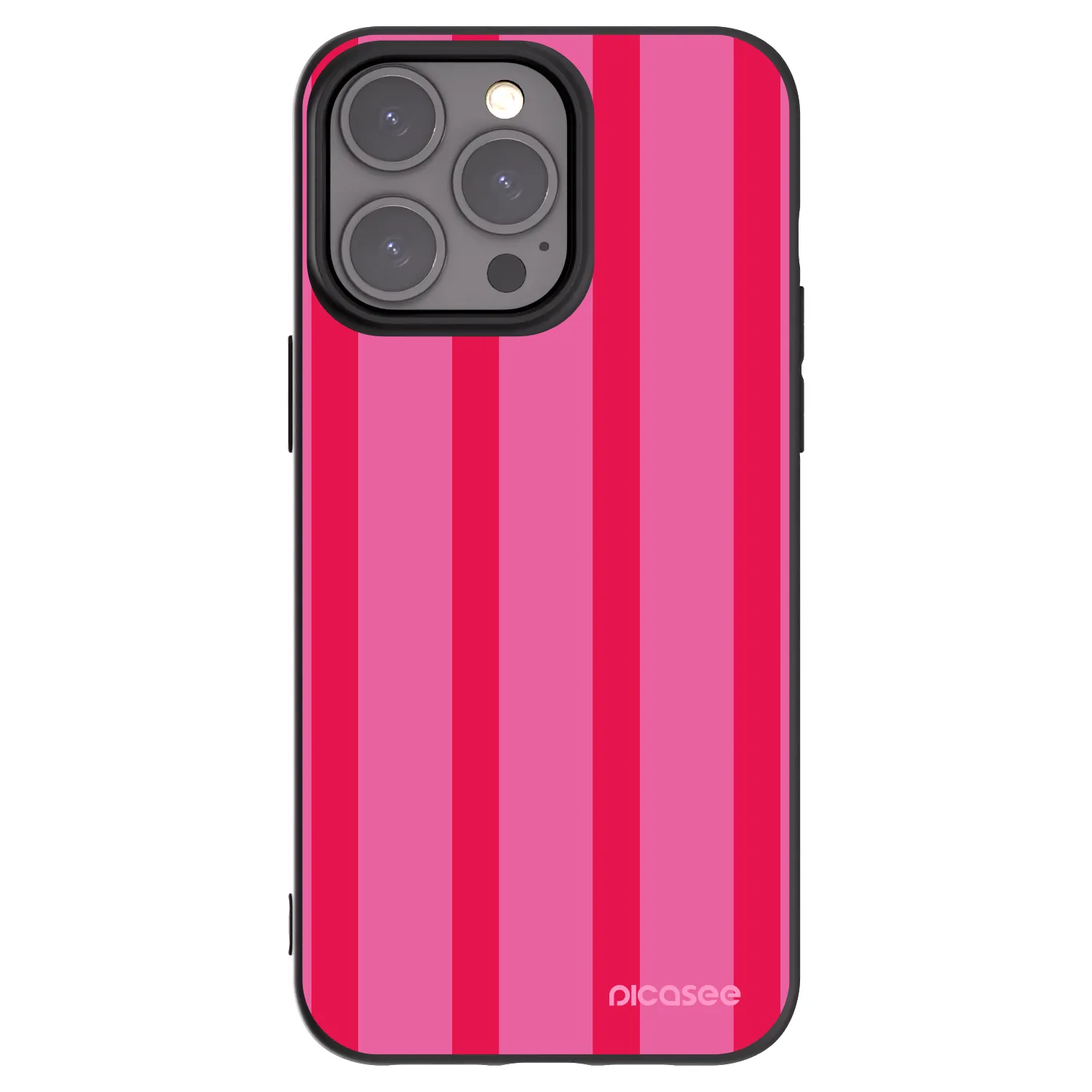 Picasee Μαύρη θήκη σιλικόνης για Apple iPhone 15 Pro Max - Hot tropic