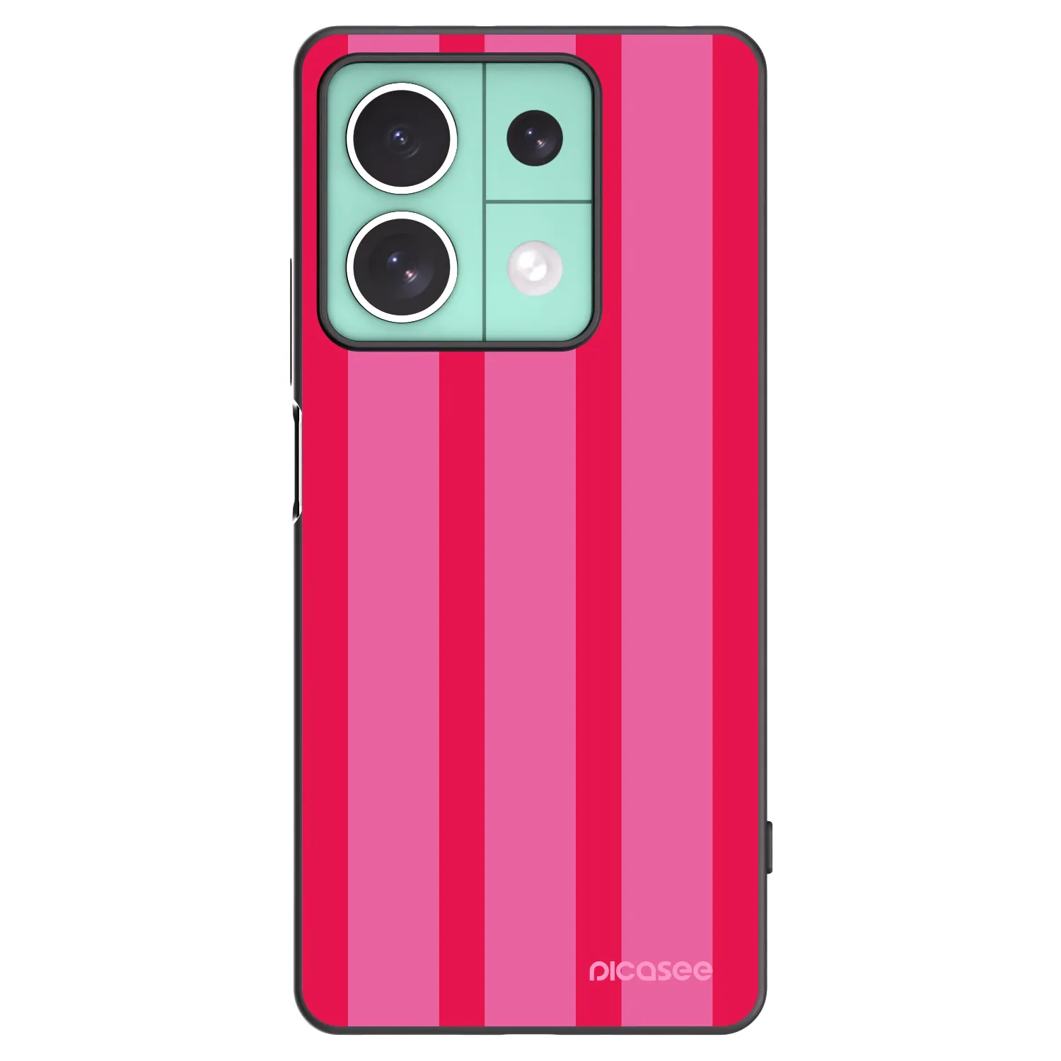 Picasee Μαύρη θήκη σιλικόνης για Xiaomi Redmi Note 13 5G - Hot tropic