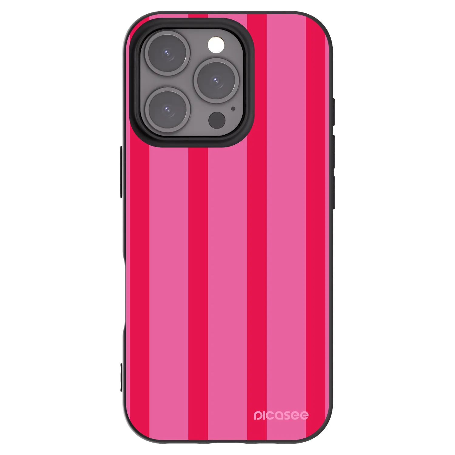 Picasee Μαύρη θήκη σιλικόνης για Apple iPhone 16 Pro - Hot tropic