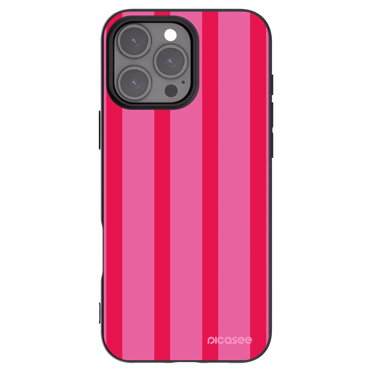 Picasee Μαύρη θήκη σιλικόνης για Apple iPhone 16 Pro Max - Hot tropic
