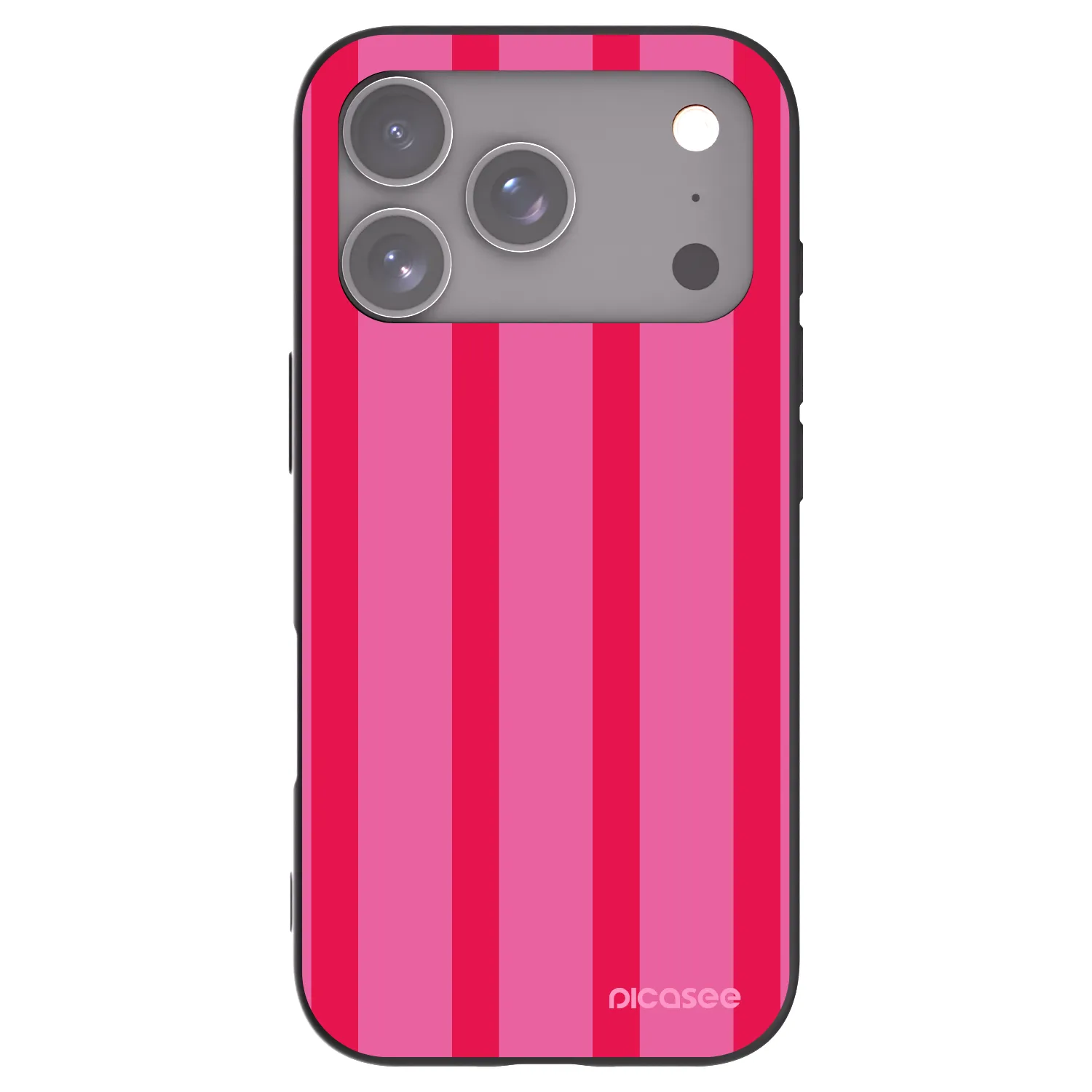 Picasee Μαύρη θήκη σιλικόνης για Apple iPhone 17 Pro - Hot tropic