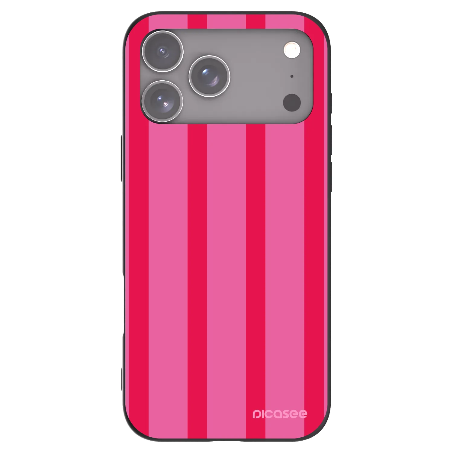 Picasee Μαύρη θήκη σιλικόνης για Apple iPhone 17 Pro Max - Hot tropic