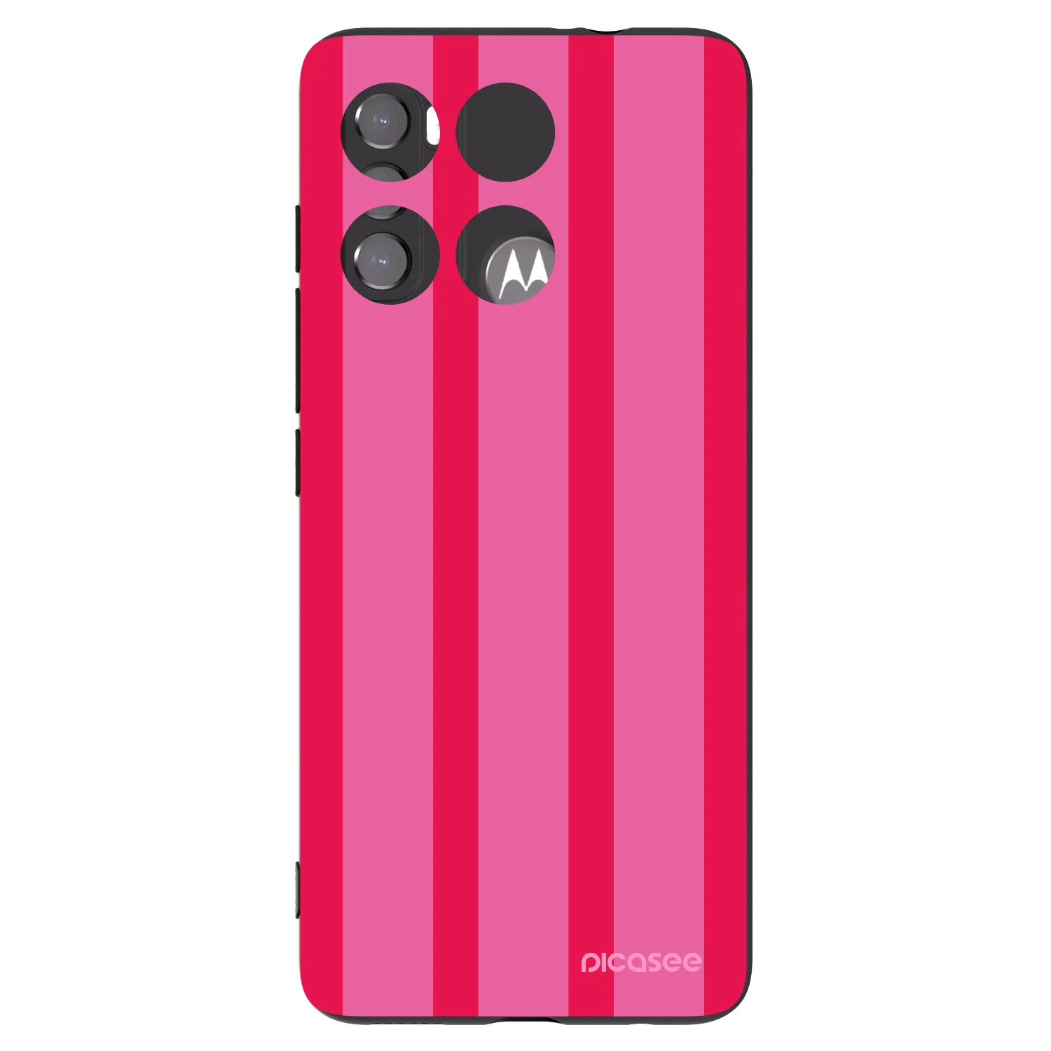 Picasee Μαύρη θήκη σιλικόνης για Motorola Edge 60 5G - Hot tropic