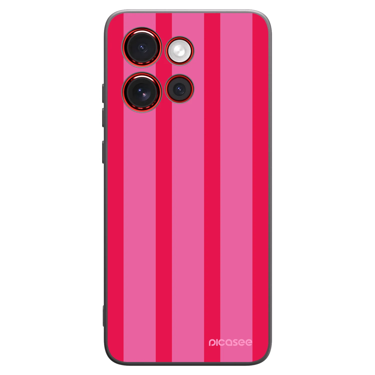 Picasee Μαύρη θήκη σιλικόνης για Motorola Edge 60 Neo 5G - Hot tropic