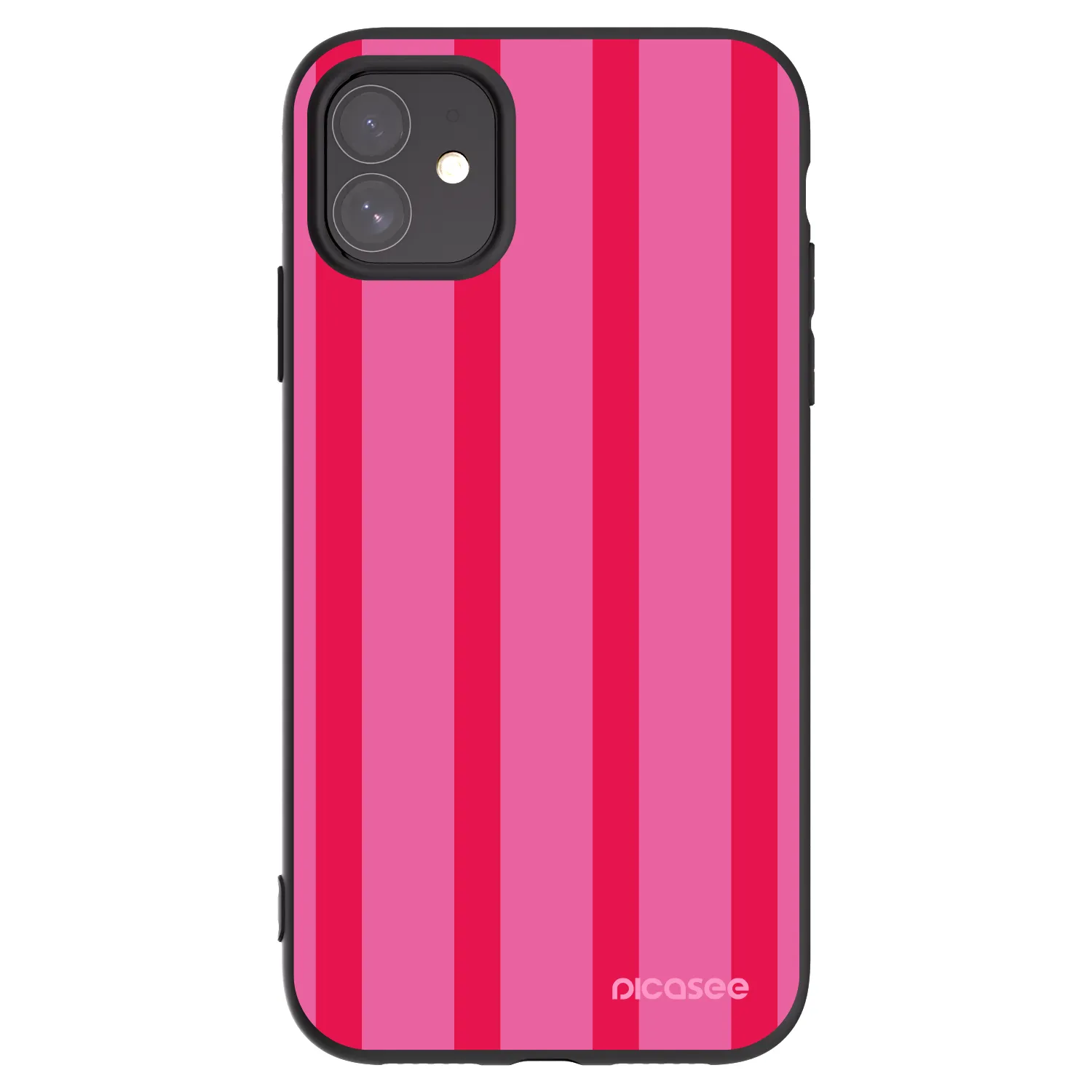 Picasee Μαύρη θήκη σιλικόνης για Apple iPhone 11 - Hot tropic