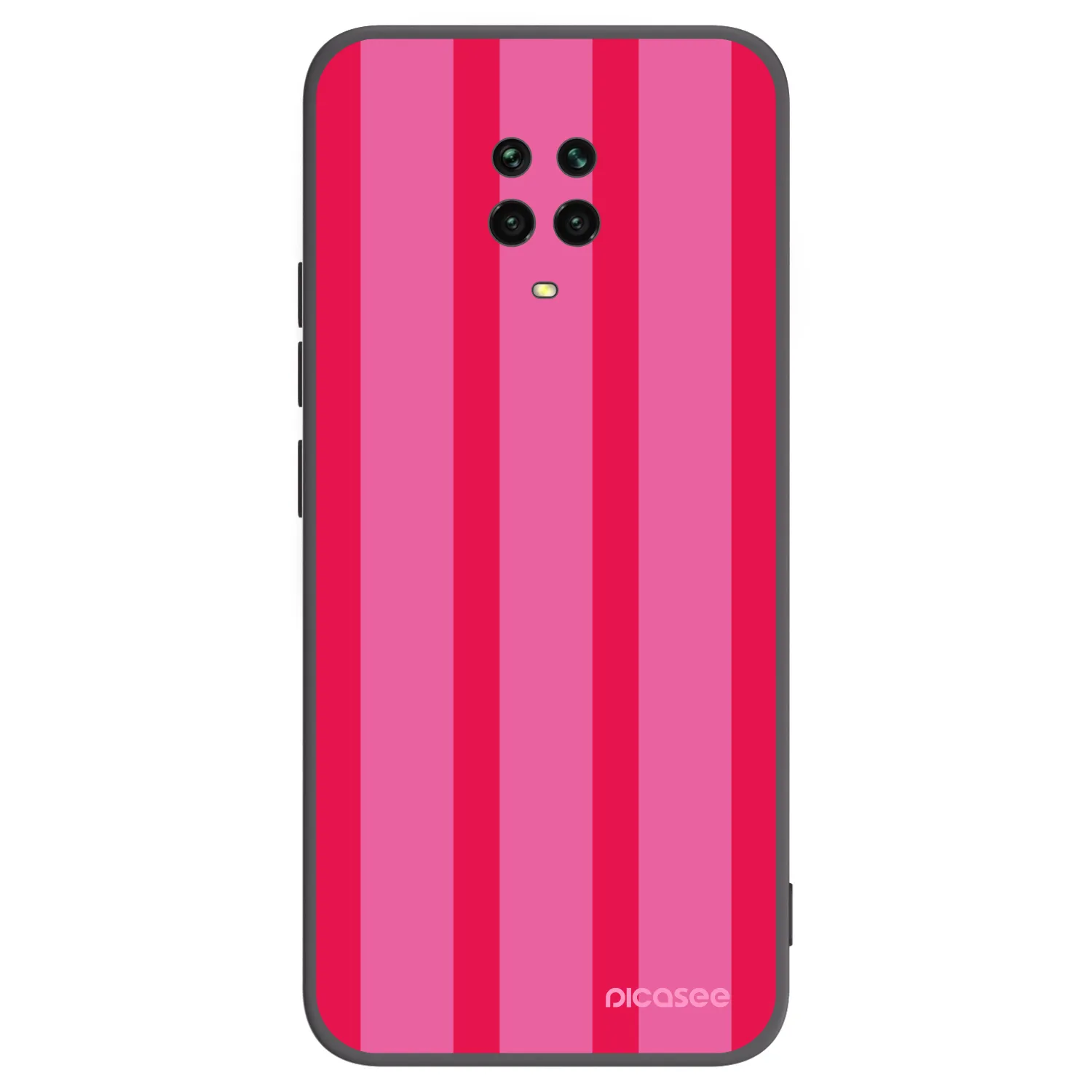 Picasee Μαύρη θήκη σιλικόνης για Xiaomi Redmi Note 9S - Hot tropic