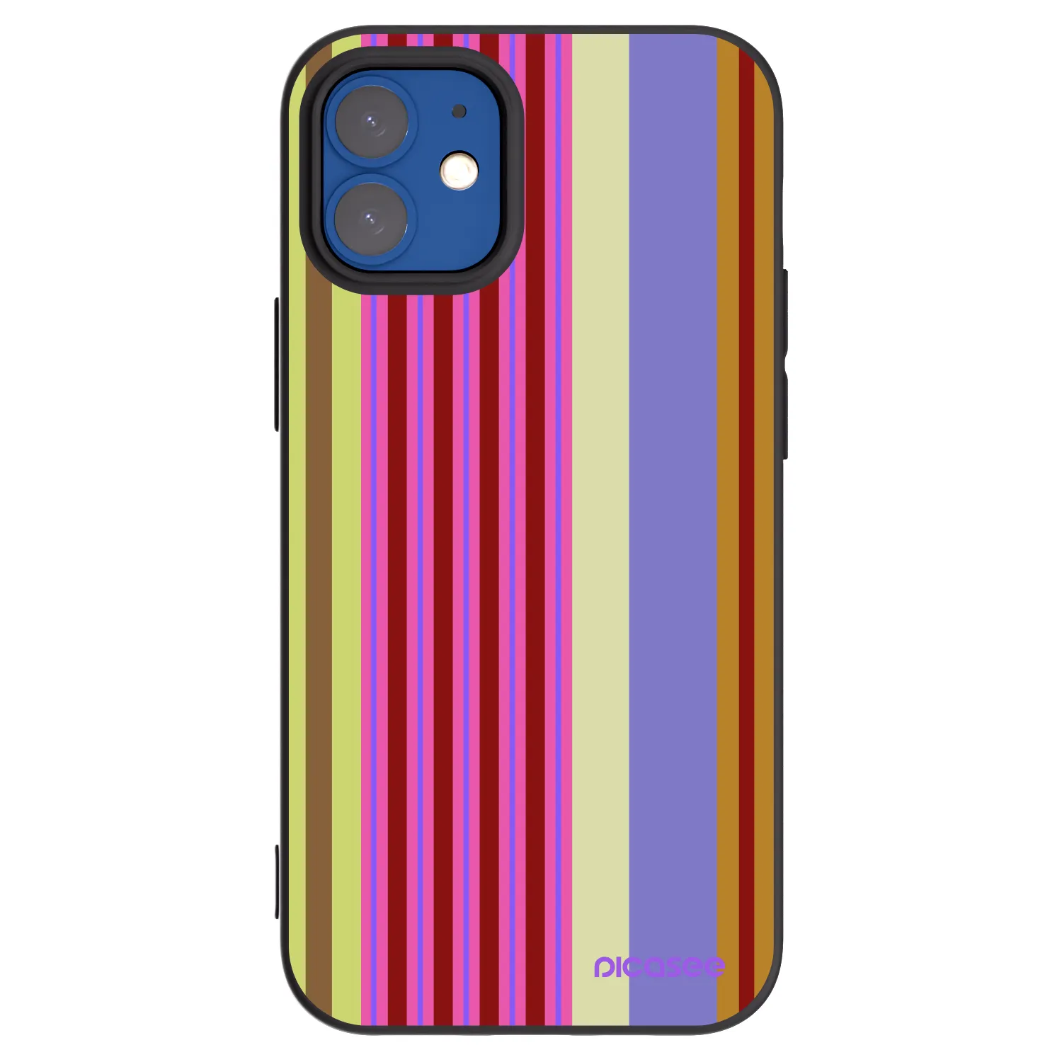 Picasee Μαύρη θήκη σιλικόνης για Apple iPhone 12 mini - Late checkout