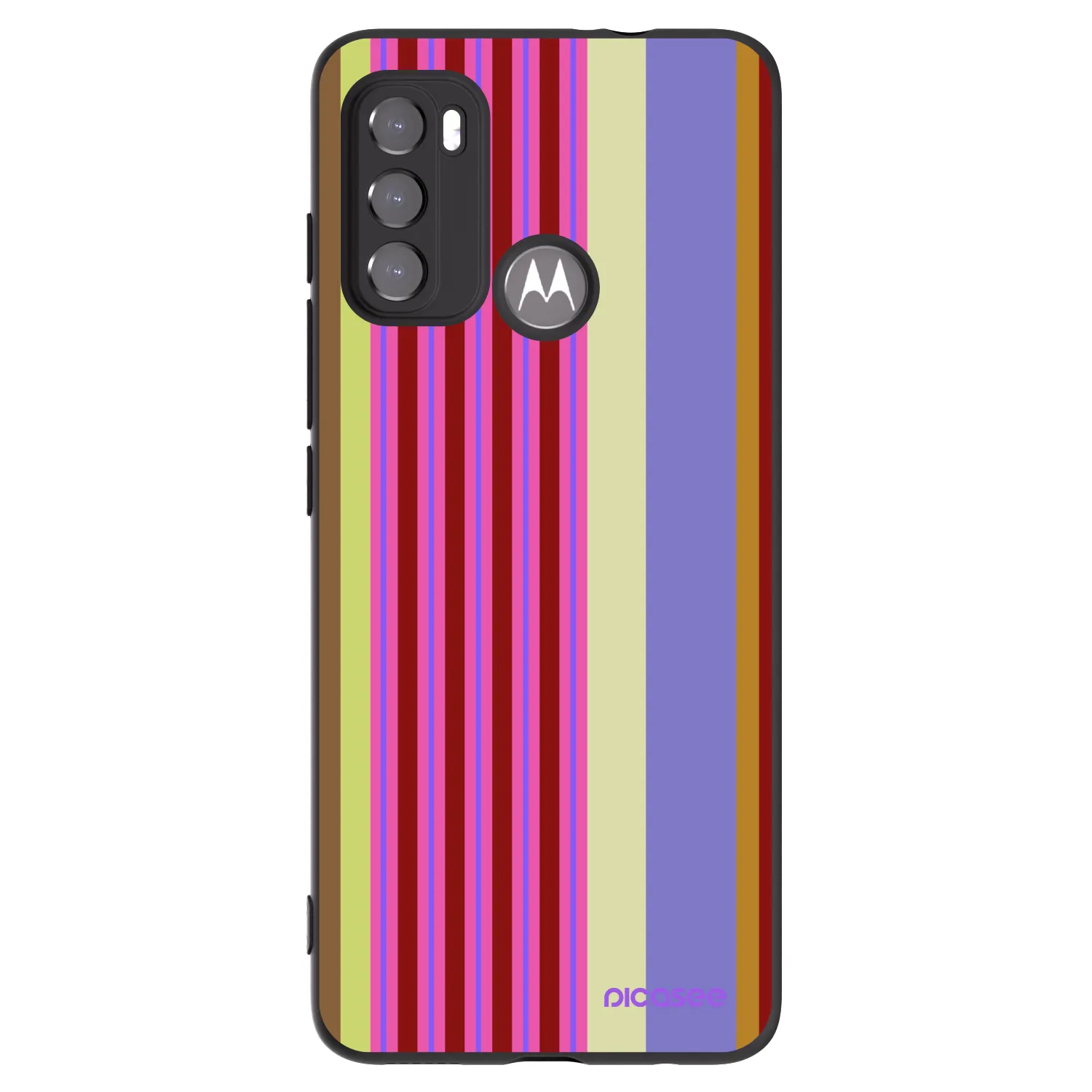 Picasee Μαύρη θήκη σιλικόνης για Motorola Moto G60 - Late checkout