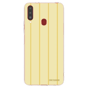 Picasee διαφανής θήκη σιλικόνης Samsung Galaxy A20s - Liquid sunshine