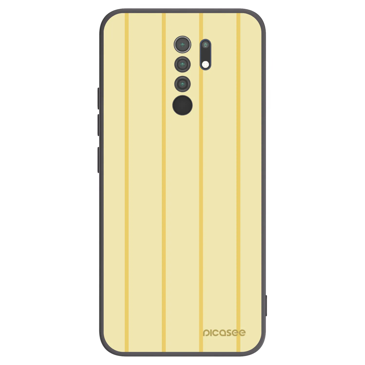 Picasee Μαύρη θήκη σιλικόνης για Xiaomi Redmi 9 - Liquid sunshine
