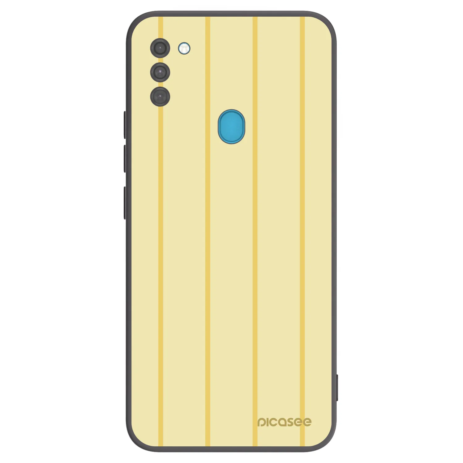 Picasee Μαύρη θήκη σιλικόνης για Samsung Galaxy M11 - Liquid sunshine