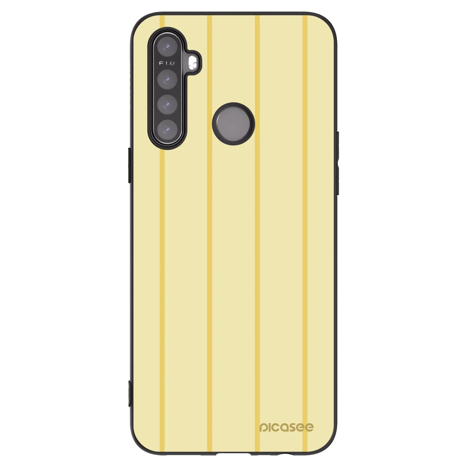 Picasee Μαύρη θήκη σιλικόνης για Realme 6i - Liquid sunshine