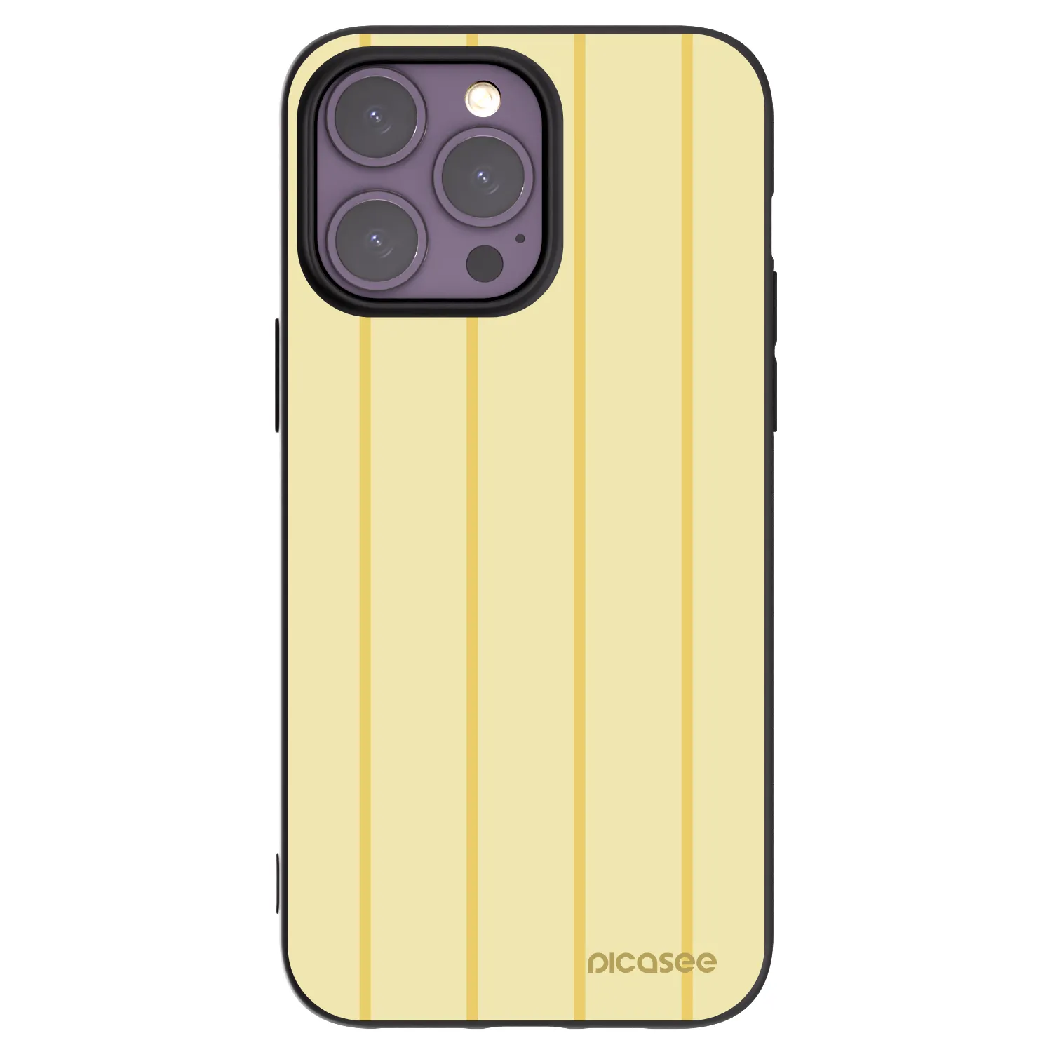 Picasee Μαύρη θήκη σιλικόνης για Apple iPhone 14 Pro Max - Liquid sunshine