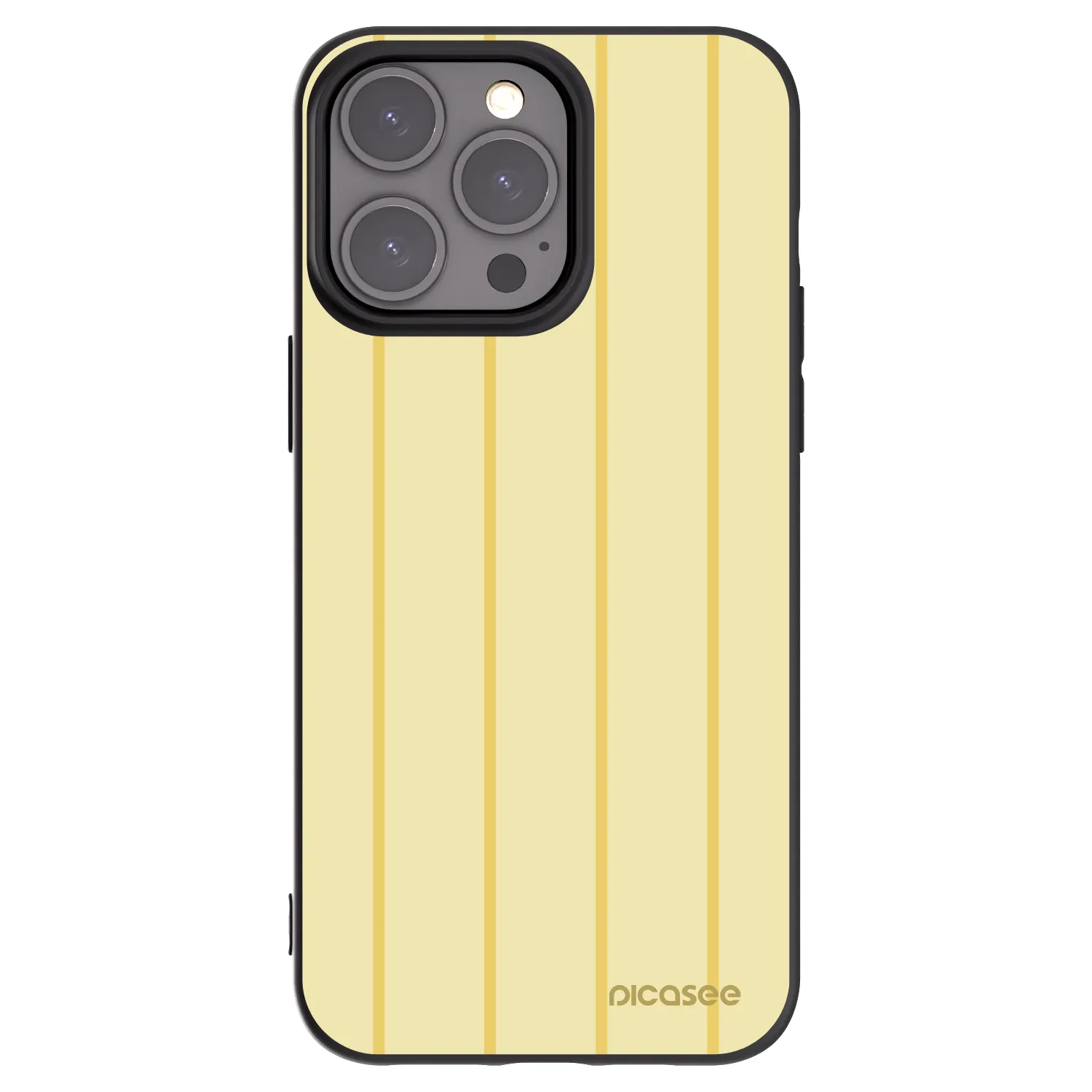 Picasee Μαύρη θήκη σιλικόνης για Apple iPhone 15 Pro Max - Liquid sunshine