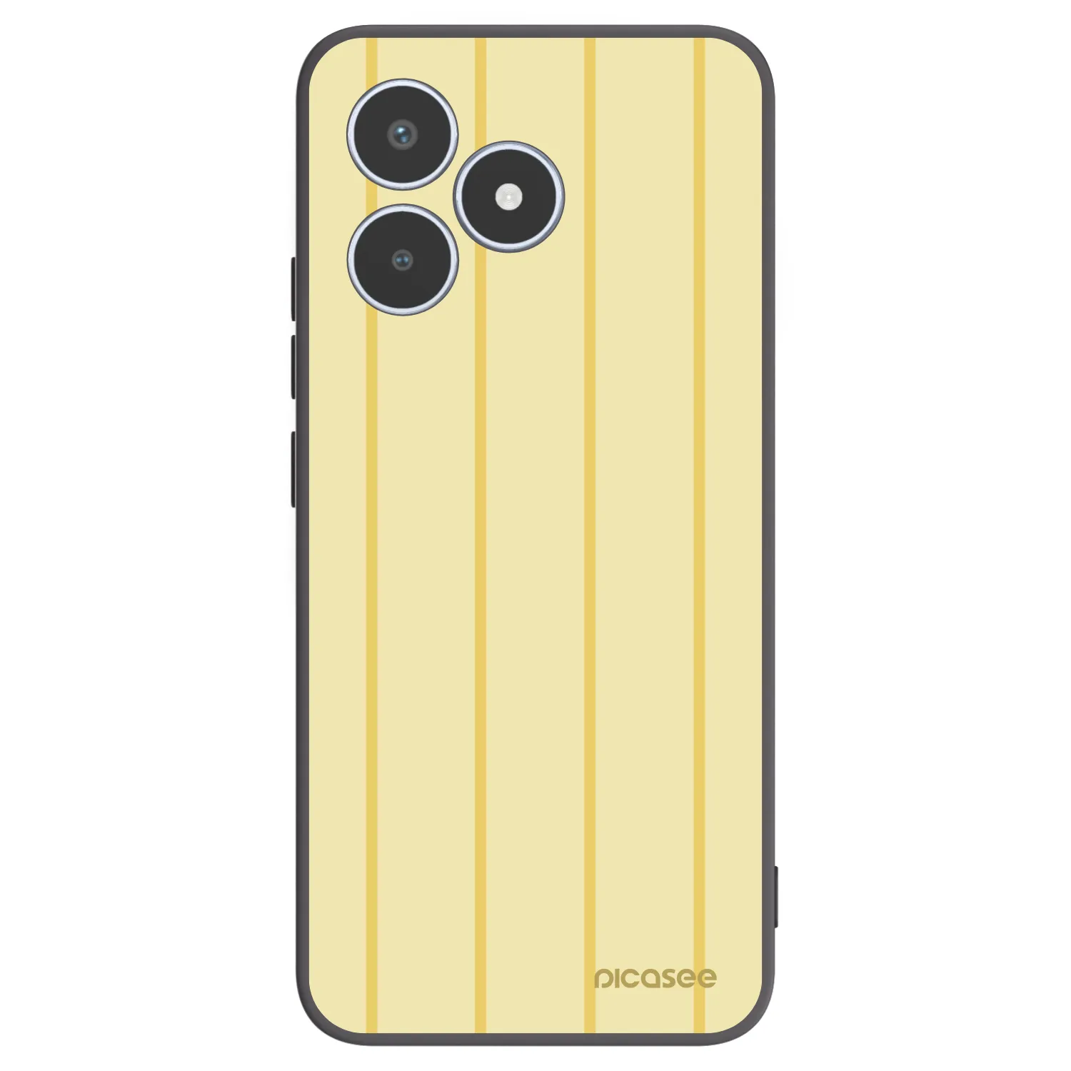 Picasee Μαύρη θήκη σιλικόνης για Realme C53 - Liquid sunshine