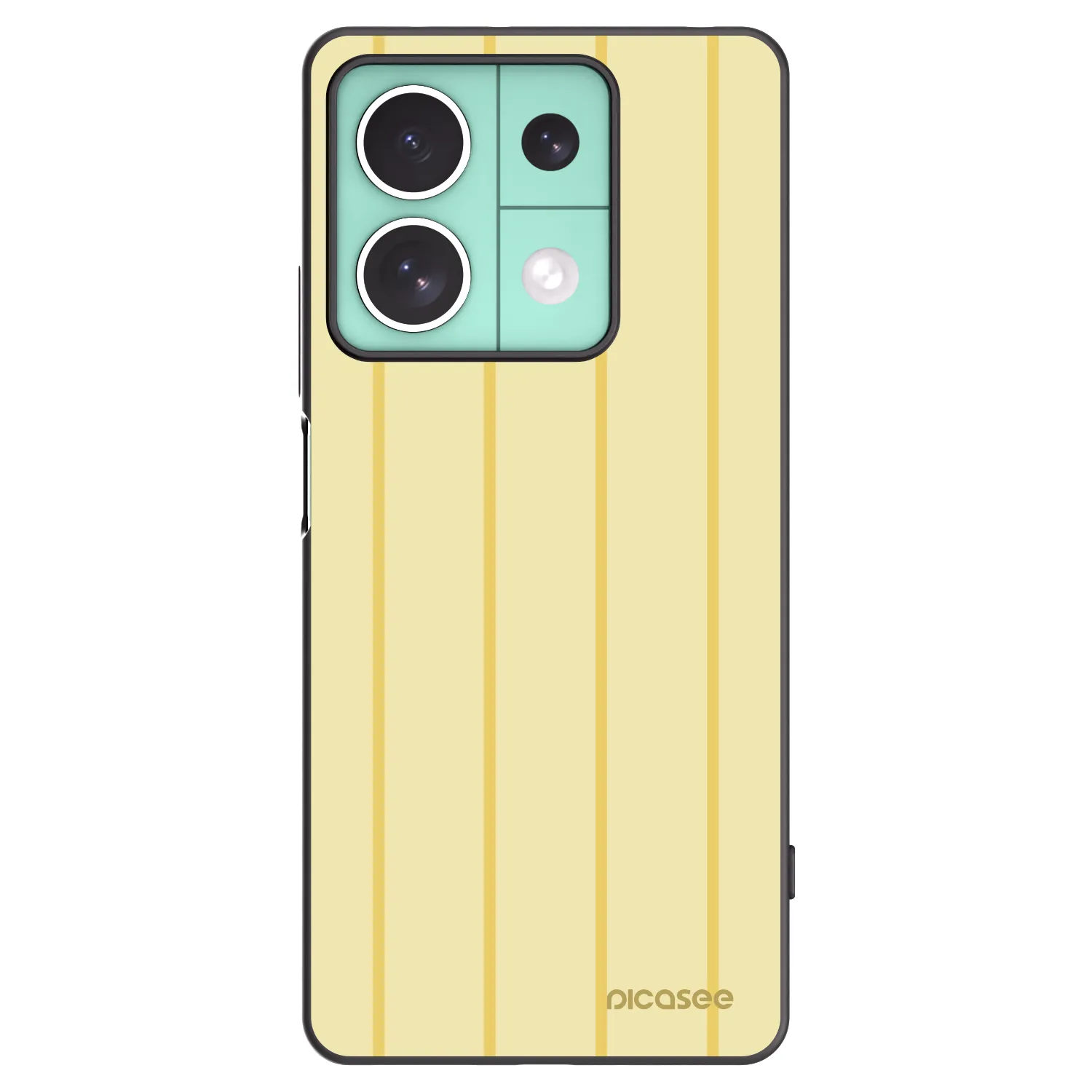 Picasee Μαύρη θήκη σιλικόνης για Xiaomi Redmi Note 13 5G - Liquid sunshine