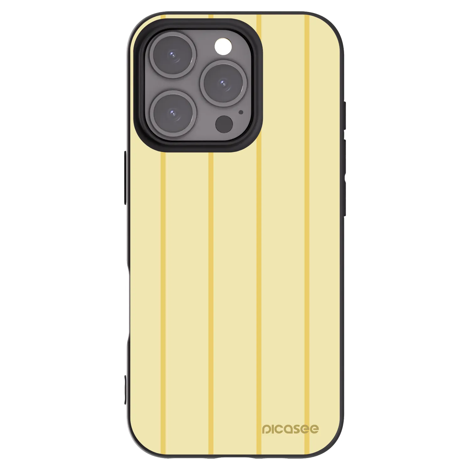Picasee Μαύρη θήκη σιλικόνης για Apple iPhone 16 Pro - Liquid sunshine