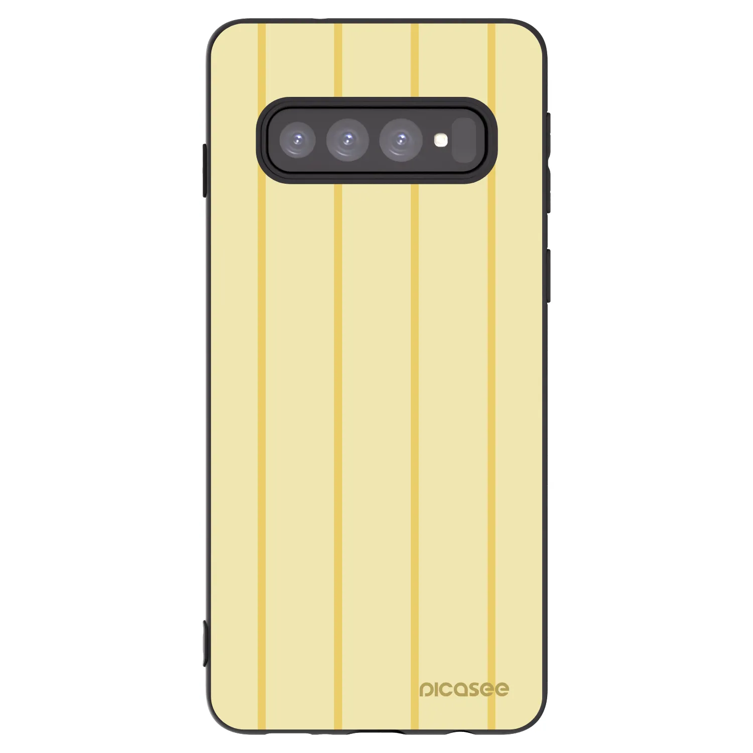 Picasee Μαύρη θήκη σιλικόνης για Samsung Galaxy S10 G973 - Liquid sunshine