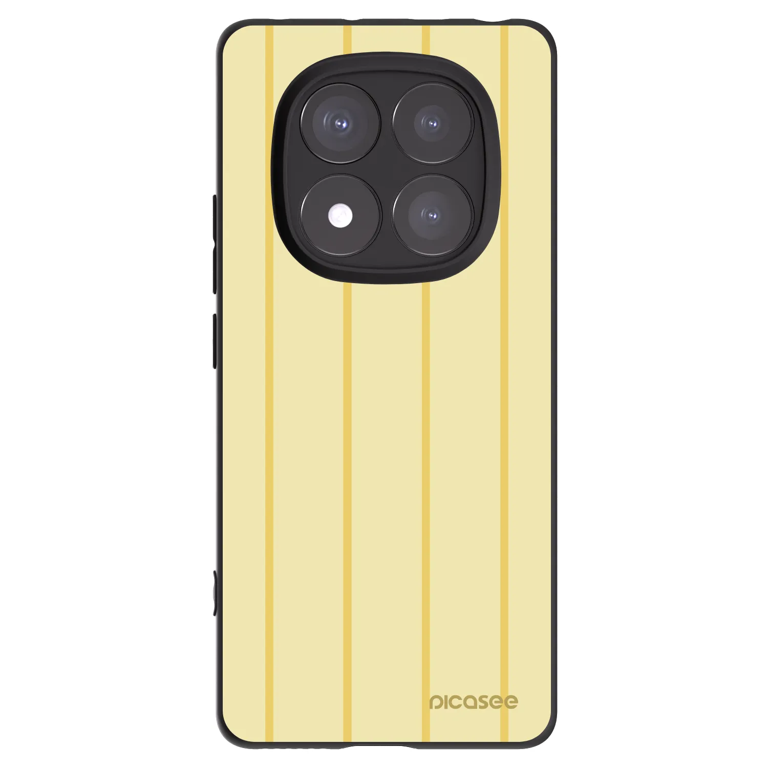 Picasee Μαύρη θήκη σιλικόνης για Xiaomi Redmi Note 14 Pro+ 5G - Liquid sunshine