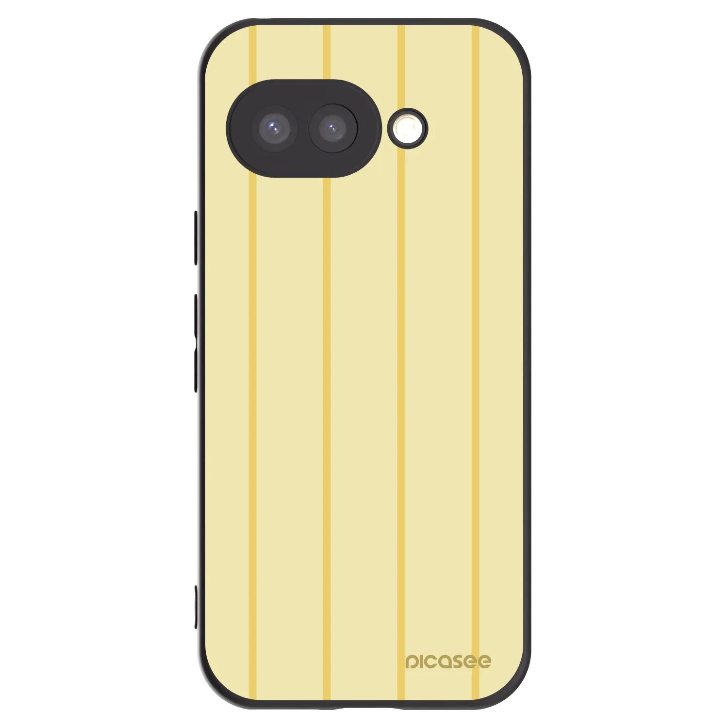 Picasee Μαύρη θήκη σιλικόνης για Google Pixel 9a - Liquid sunshine