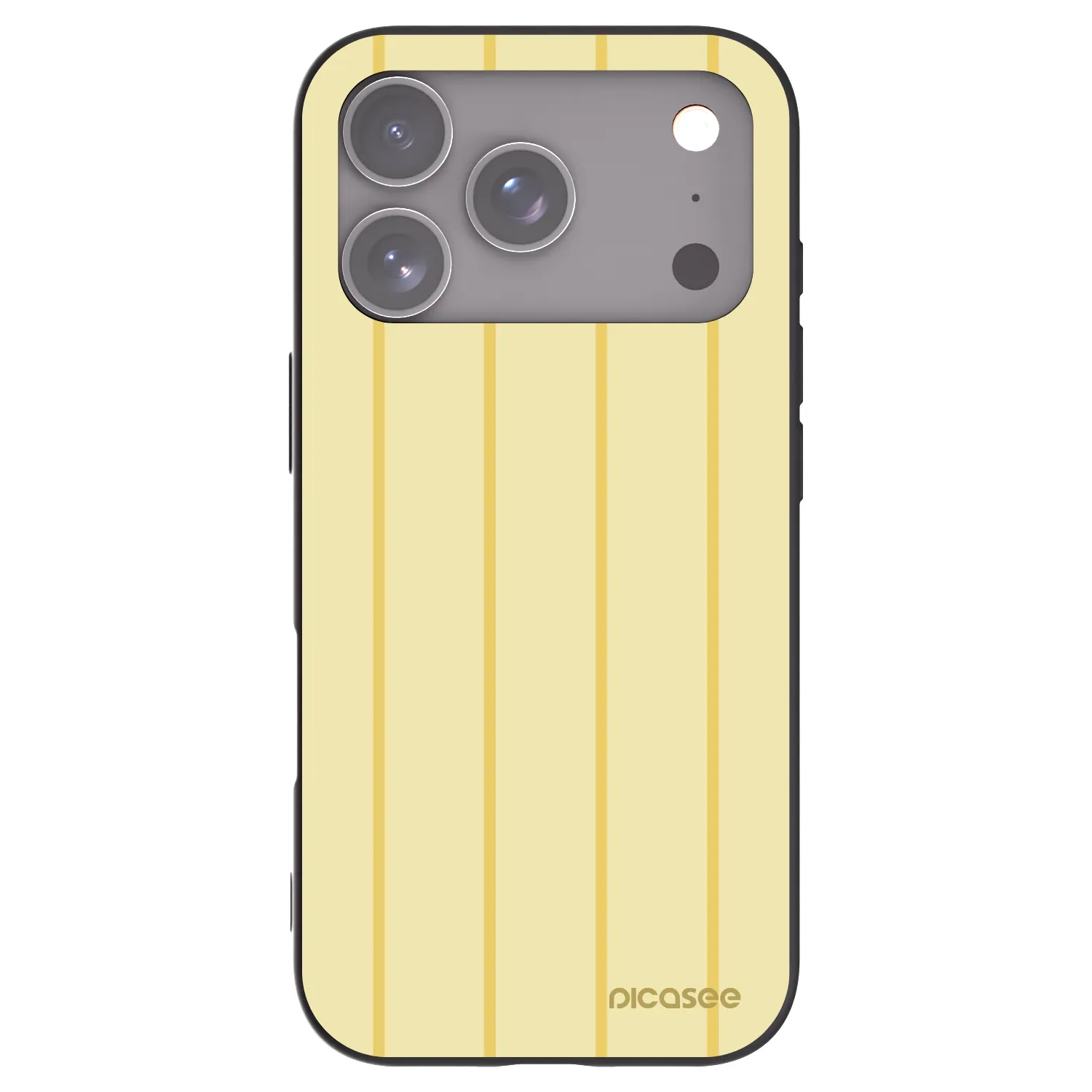 Picasee Μαύρη θήκη σιλικόνης για Apple iPhone 17 Pro - Liquid sunshine