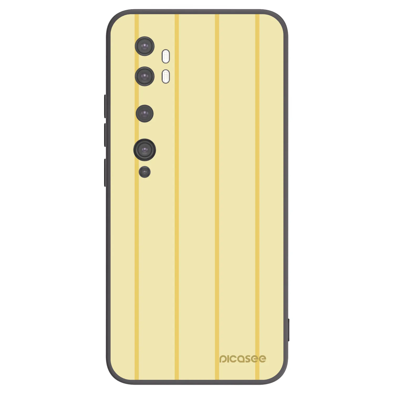 Picasee Μαύρη θήκη σιλικόνης για Xiaomi Mi Note 10 (Pro) - Liquid sunshine