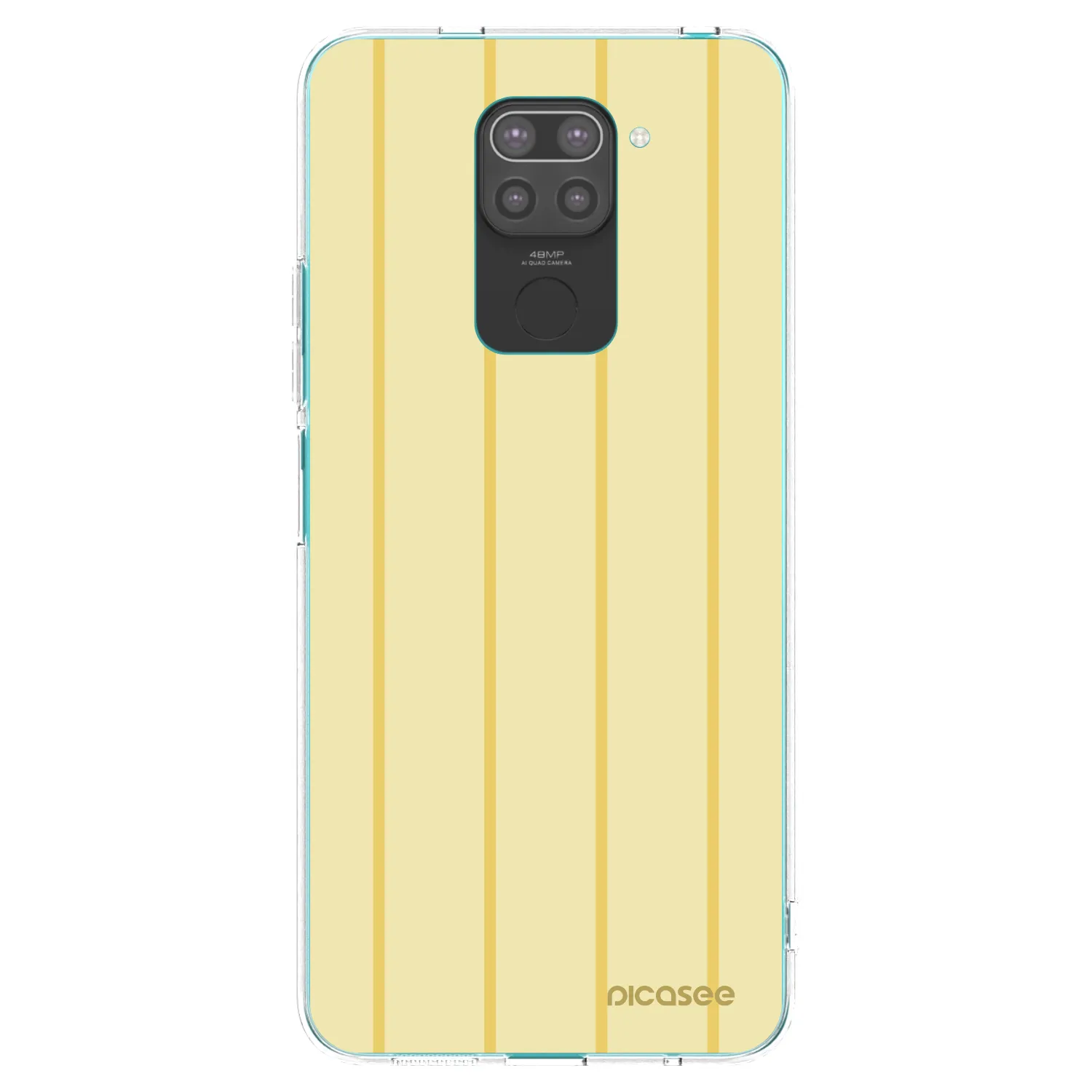 Picasee Μαύρη θήκη σιλικόνης για Xiaomi Redmi Note 9 - Liquid sunshine