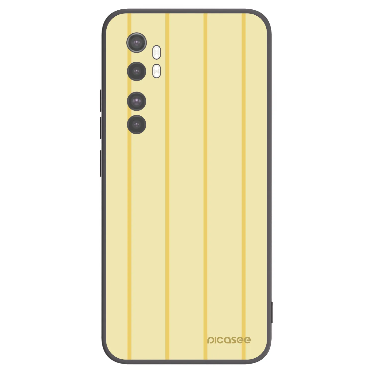 Picasee Μαύρη θήκη σιλικόνης για Xiaomi Mi Note 10 Lite - Liquid sunshine