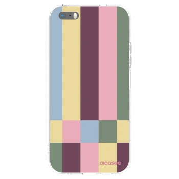 Picasee διαφανής θήκη σιλικόνης Apple iPhone 5/5S/SE - Lobby tiles