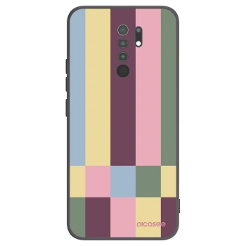 Picasee Μαύρη θήκη σιλικόνης για Xiaomi Redmi 9 - Lobby tiles