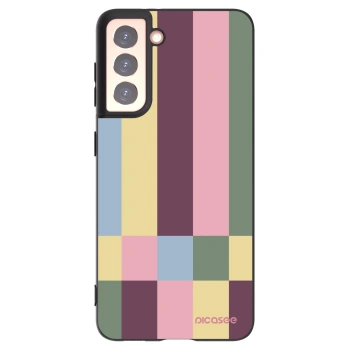 Picasee Μαύρη θήκη σιλικόνης για Samsung Galaxy S21 5G G991B - Lobby tiles