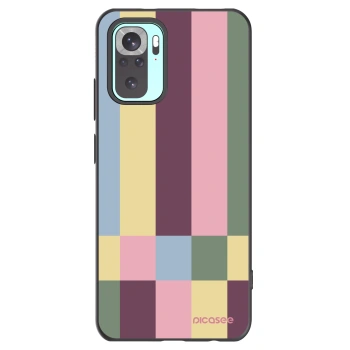 Picasee Μαύρη θήκη σιλικόνης για Xiaomi Redmi Note 10 Pro - Lobby tiles