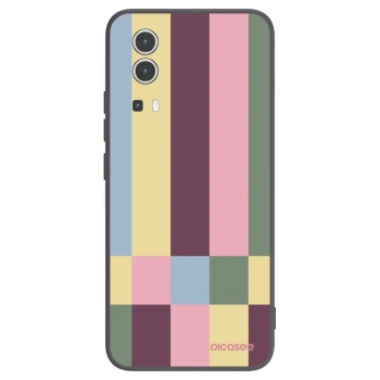 Picasee Μαύρη θήκη σιλικόνης για Vivo Y72 5G - Lobby tiles