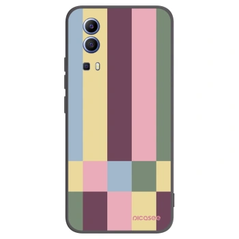 Picasee Μαύρη θήκη σιλικόνης για Vivo Y52 5G - Lobby tiles