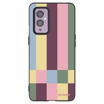Picasee Μαύρη θήκη σιλικόνης για OnePlus 9 - Lobby tiles