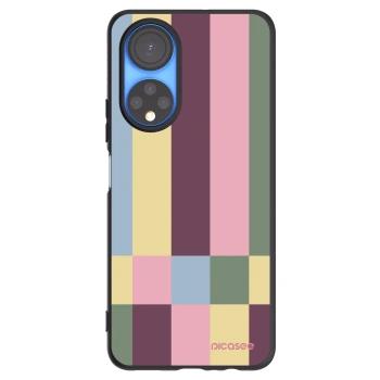 Picasee Μαύρη θήκη σιλικόνης για Honor X7 - Lobby tiles