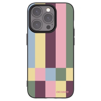 Picasee Μαύρη θήκη σιλικόνης για Apple iPhone 15 Pro - Lobby tiles