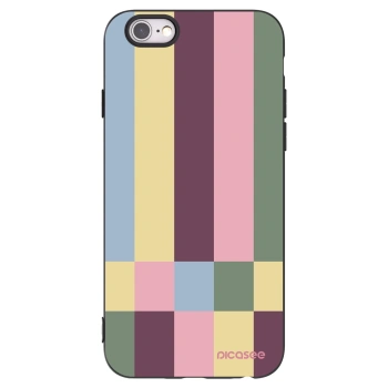 Picasee Μαύρη θήκη σιλικόνης για Apple iPhone 6/6S - Lobby tiles
