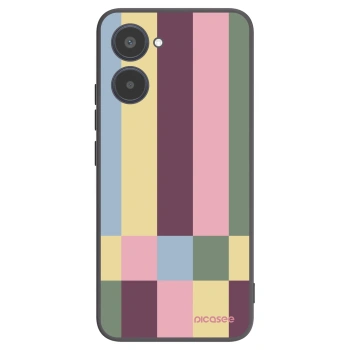 Picasee Μαύρη θήκη σιλικόνης για Realme 10 4G - Lobby tiles