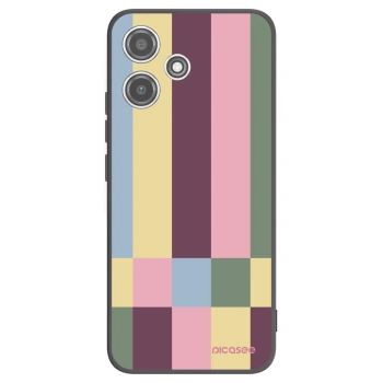 Picasee Μαύρη θήκη σιλικόνης για Xiaomi Redmi 12 5G - Lobby tiles