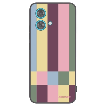 Picasee Μαύρη θήκη σιλικόνης για Motorola Edge 40 Neo - Lobby tiles