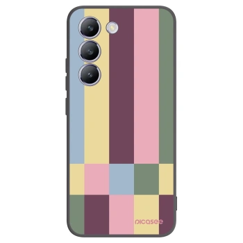 Picasee Μαύρη θήκη σιλικόνης για Vivo V40 SE 5G - Lobby tiles