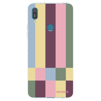 Picasee διαφανής θήκη σιλικόνης Huawei Y7 2019 - Lobby tiles