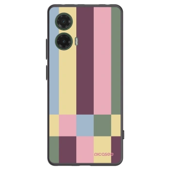 Picasee Μαύρη θήκη σιλικόνης για Motorola Moto G35 5G - Lobby tiles