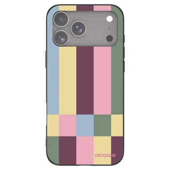 Picasee Μαύρη θήκη σιλικόνης για Apple iPhone 17 Pro Max - Lobby tiles