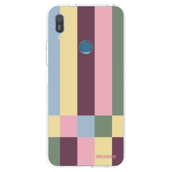Picasee διαφανής θήκη σιλικόνης Huawei Y6 2019 - Lobby tiles