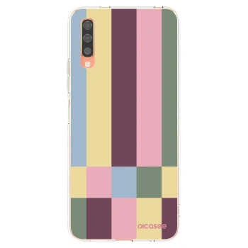 Picasee διαφανής θήκη σιλικόνης Samsung Galaxy A70 A705F - Lobby tiles