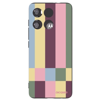 Picasee Μαύρη θήκη σιλικόνης για Motorola Edge 60 5G - Lobby tiles